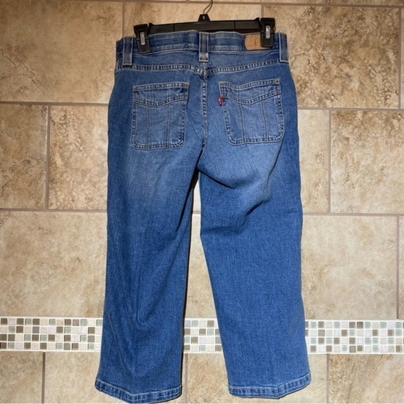 Levi’s Perfect Waist Capri Denim Jeans 4 Blue - Picture 2 of 6
